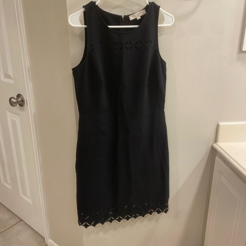 Loft Black Sleeveless Dress